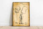 SCBA Mask Patent Print| Framed Art Print