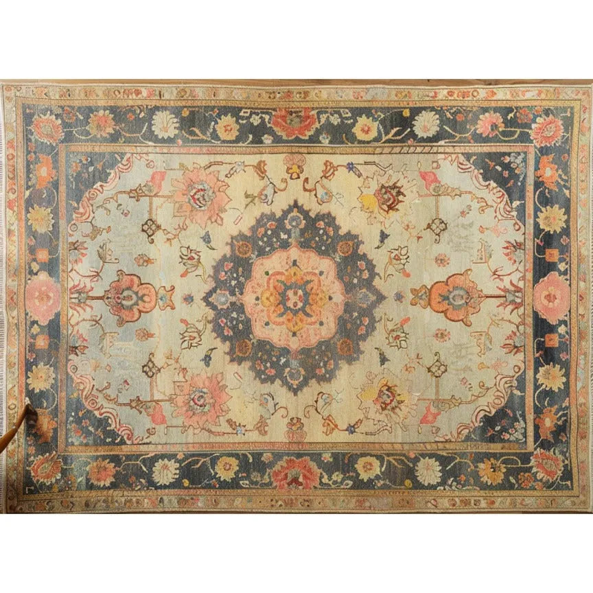 Magnificent Floral Hand Knotted Area Rug