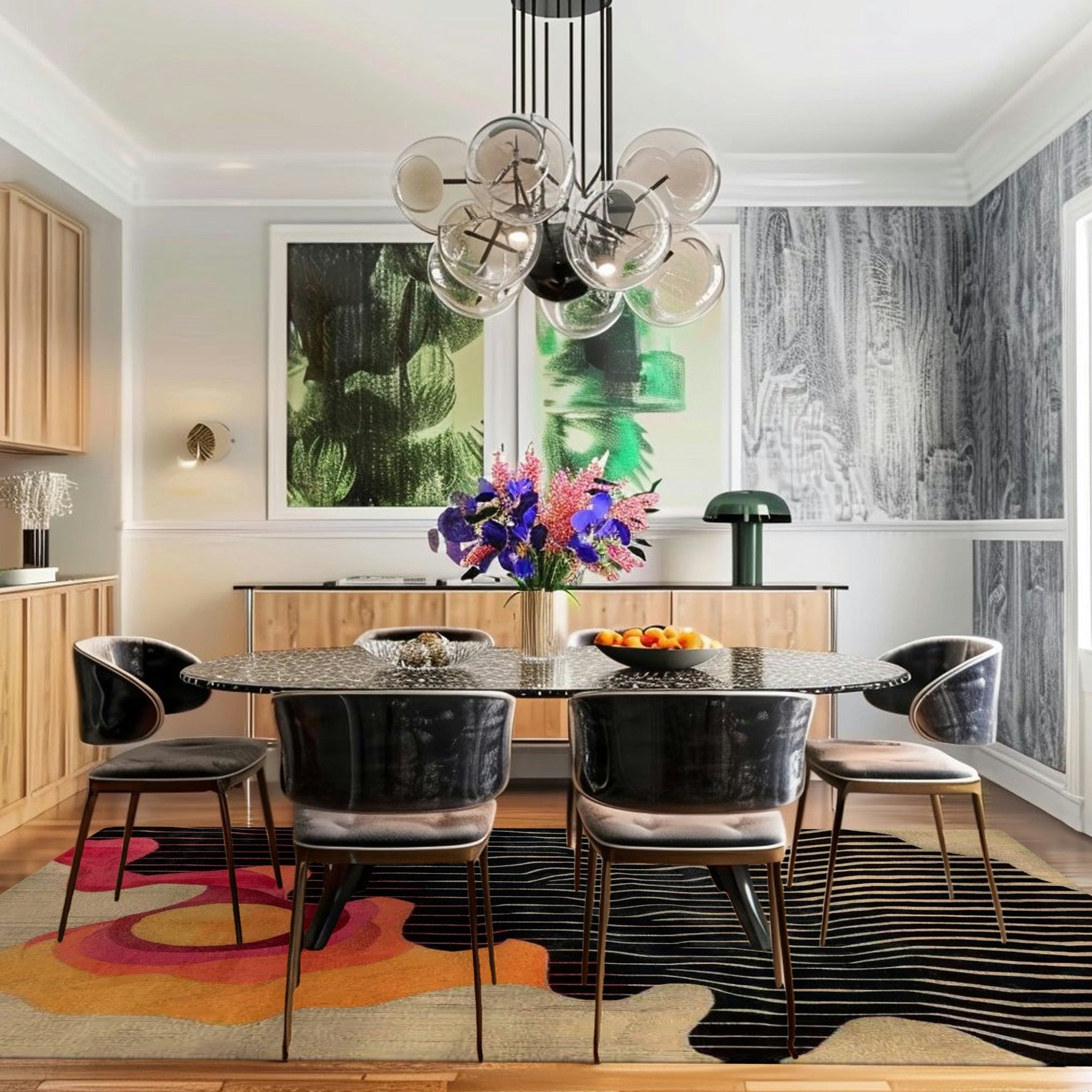 Abstract Aura Hand Tufted Rug 