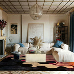 Abstract Ink Blot Hand Tufted Rug 