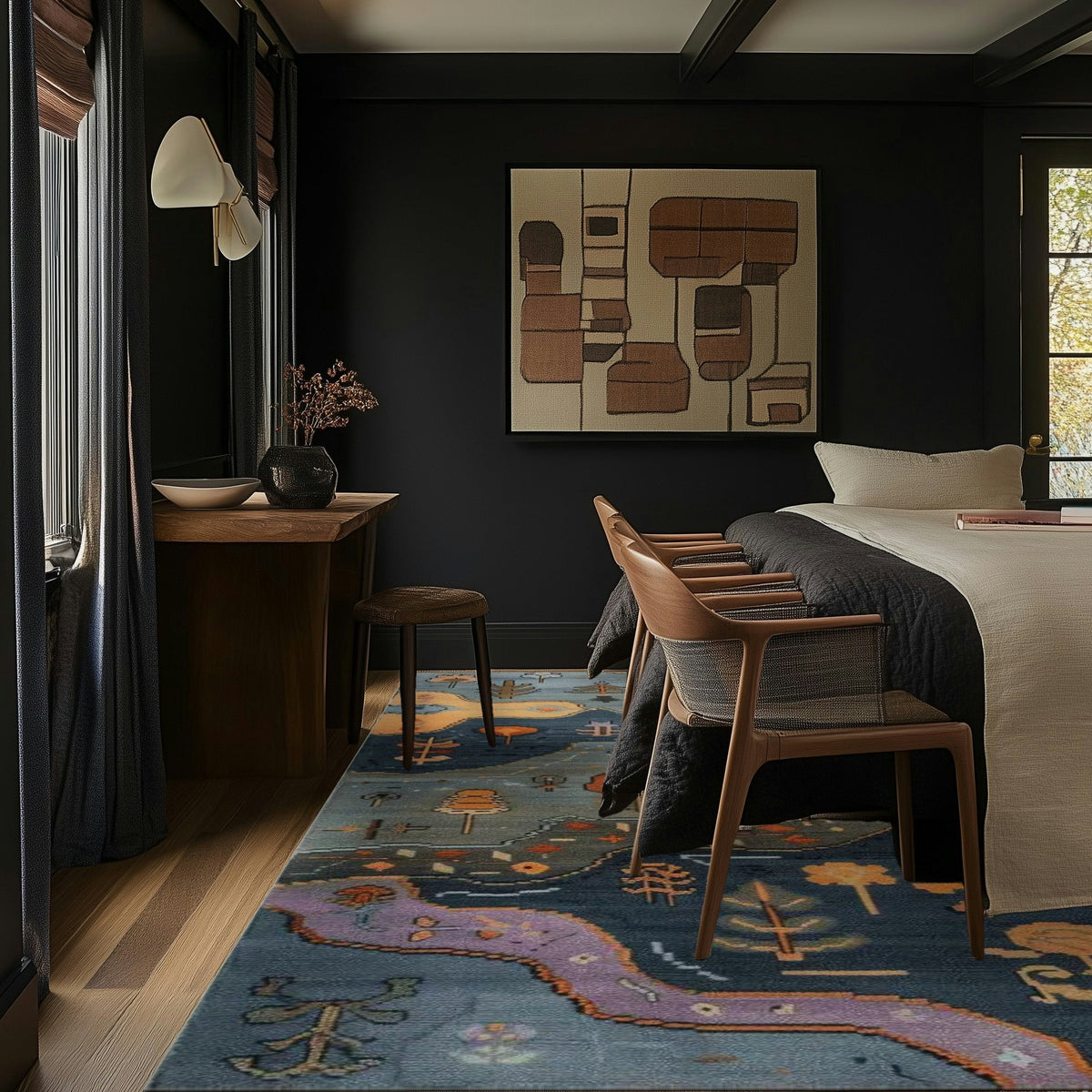 Abstract Journey Hand Knotted Rug