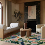 Abstract Nature Echo Hand Tufted Rug