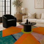 Aliza Sun Array Hand Tufted Wool Rug