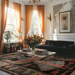 Ancient Egyptian Hieroglyph Hand Knotted Area Rug