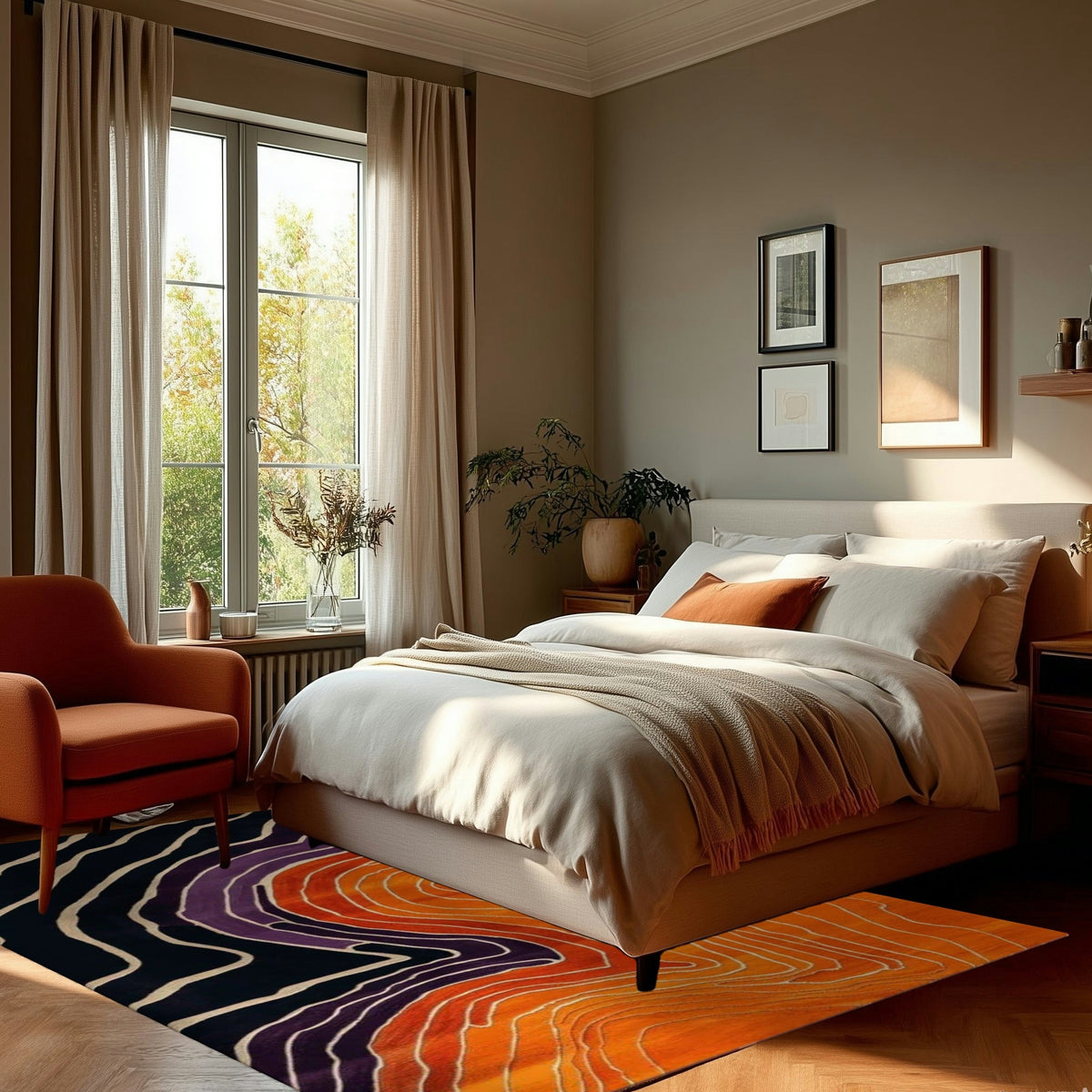 Art Deco Current Hand Tufted Rug