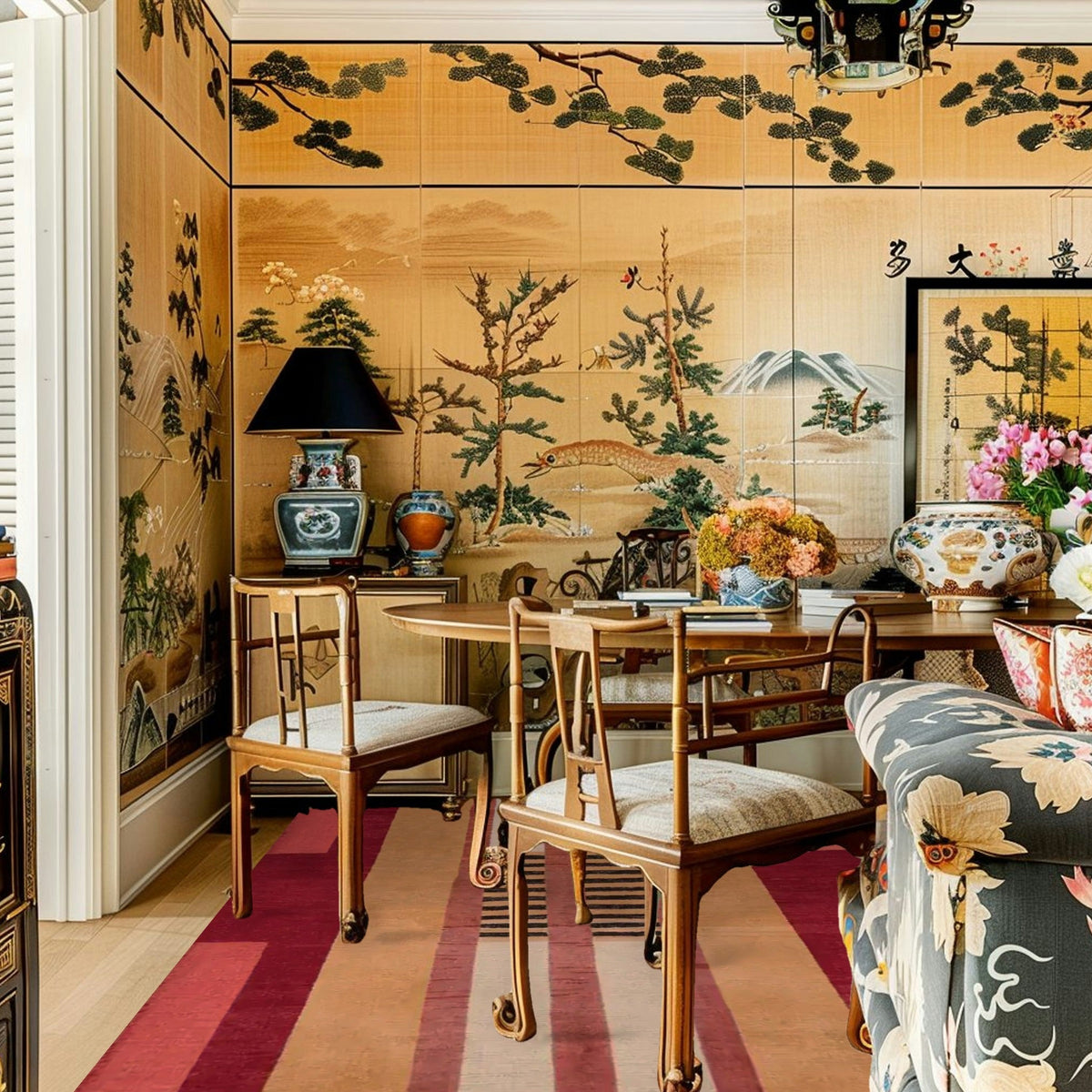 Atzec Red Hand Tufted Wool Rug