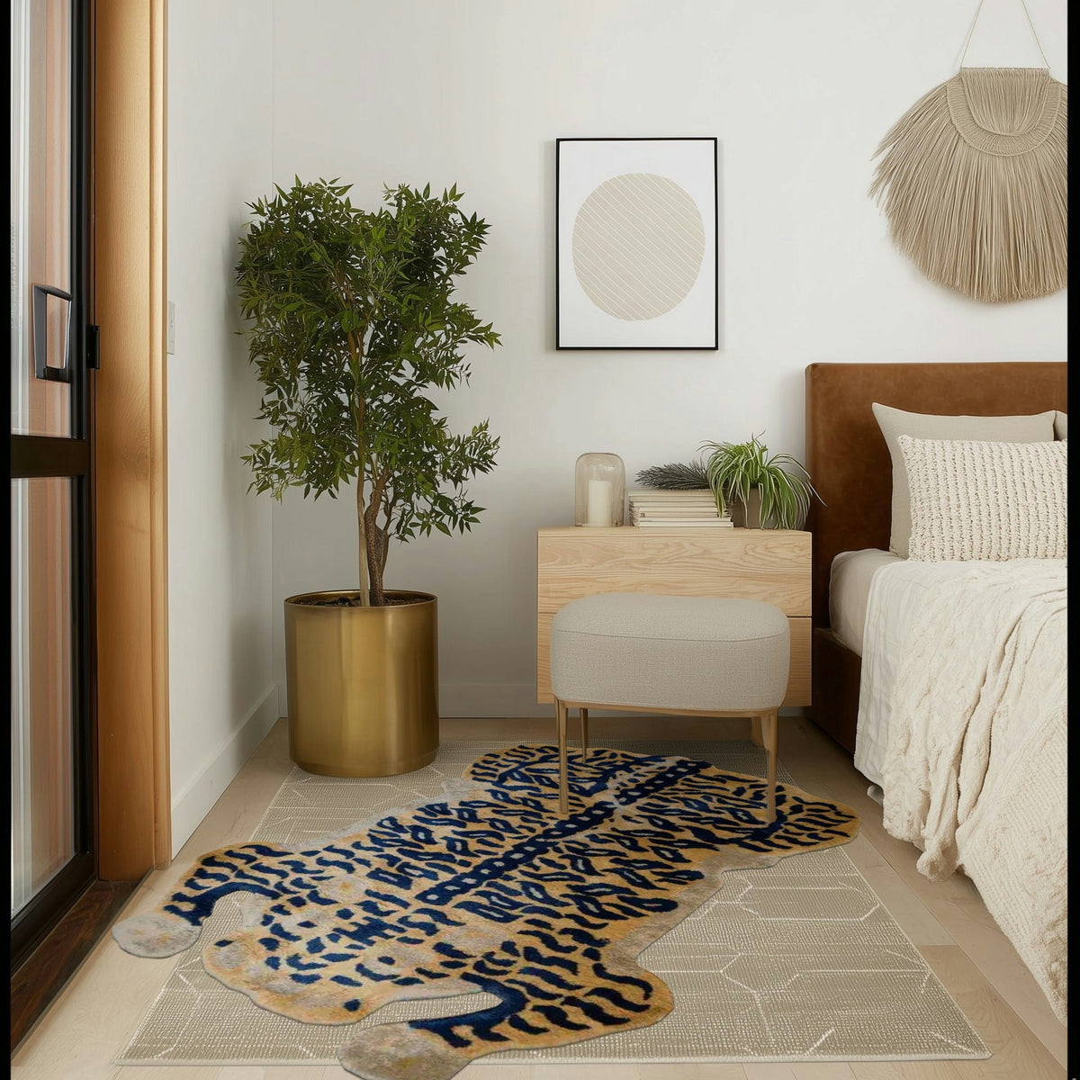 Authentic Tibetan Tiger Hand Tufted Wool Rug