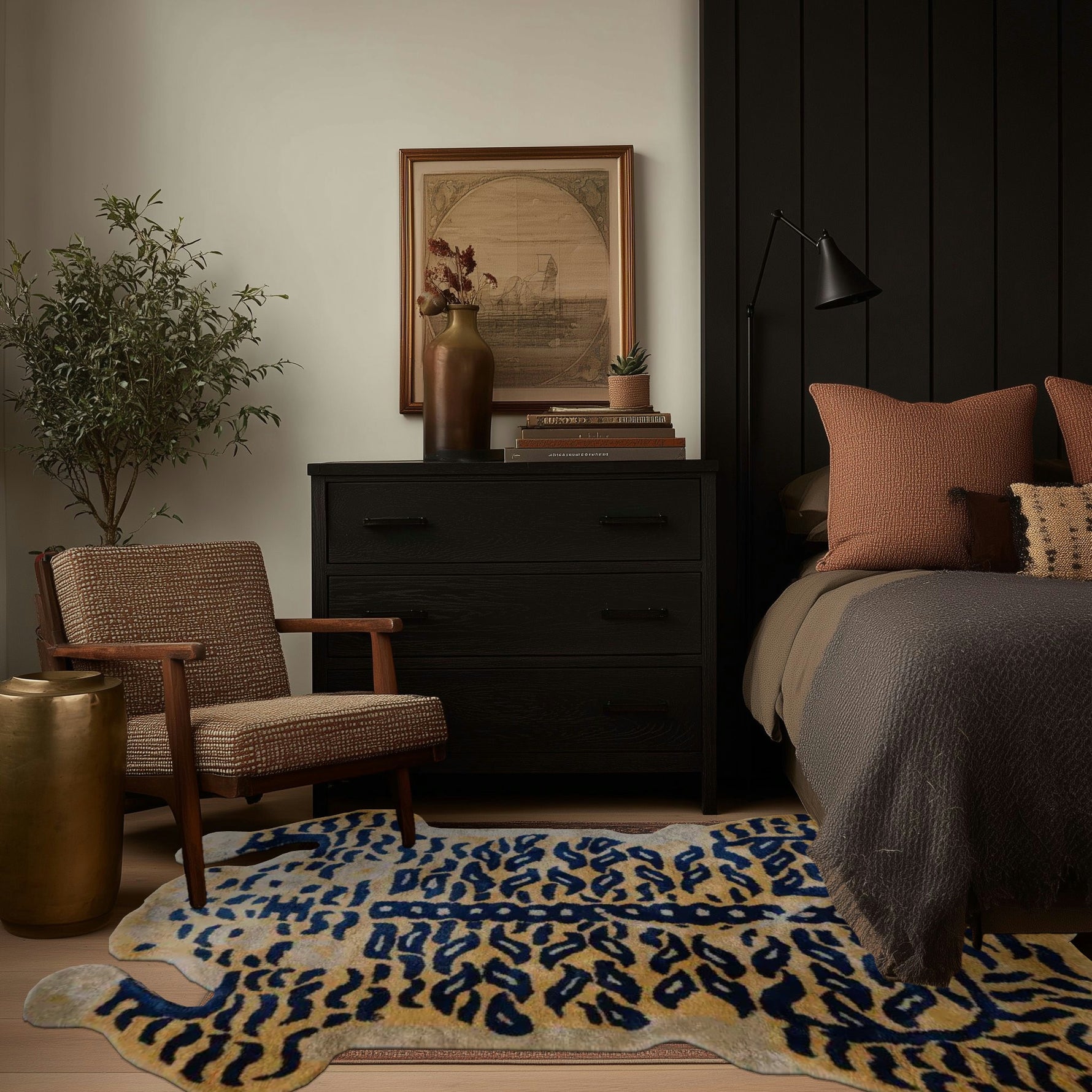 Authentic Tibetan Tiger Hand Tufted Wool Rug