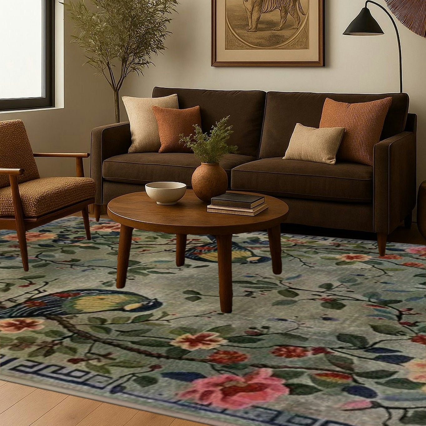 Avian Serenade Hand Tufted Rug