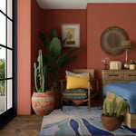 Azure Stained Glass Hand Tufted Rug