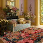Birdsong in Bloom Hand Knotted Rug