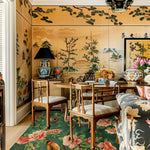 Blooming Beauty Square Hard Viscose Tuft Rug