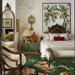 Blooming Beauty Square Hard Viscose Tuft Rug