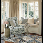 Blue Diamonds Runner Jute Rug