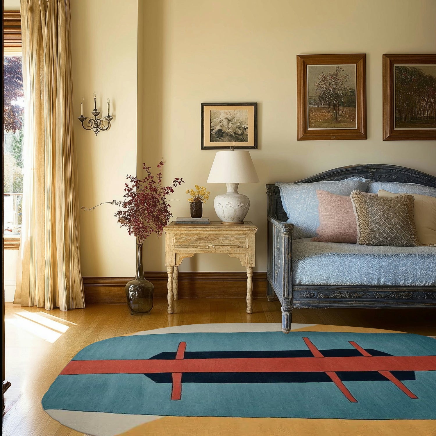 Canvas Cut Motion Hand Tufted Rug