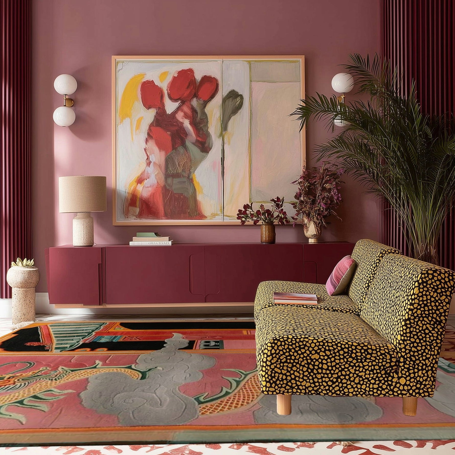 Celestial Dragon Haven Hand Tufted Wool Rug