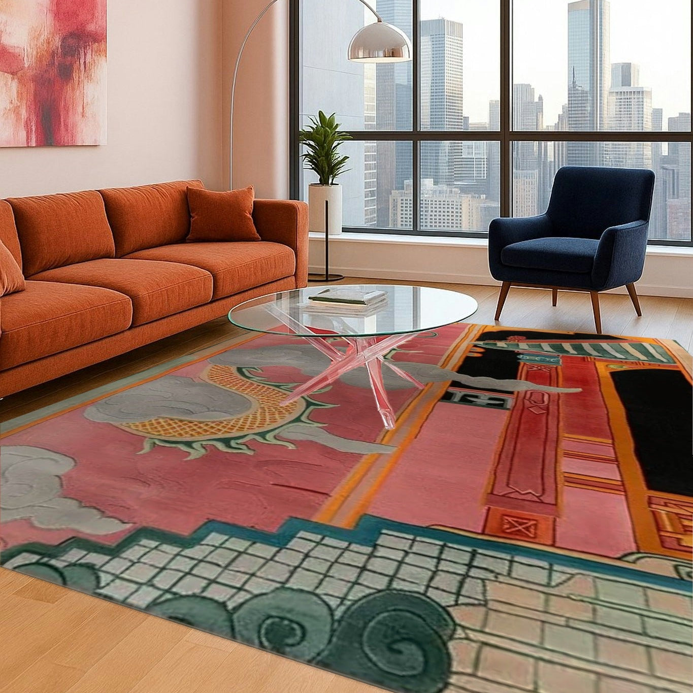 Celestial Dragon Haven Hand Tufted Wool Rug