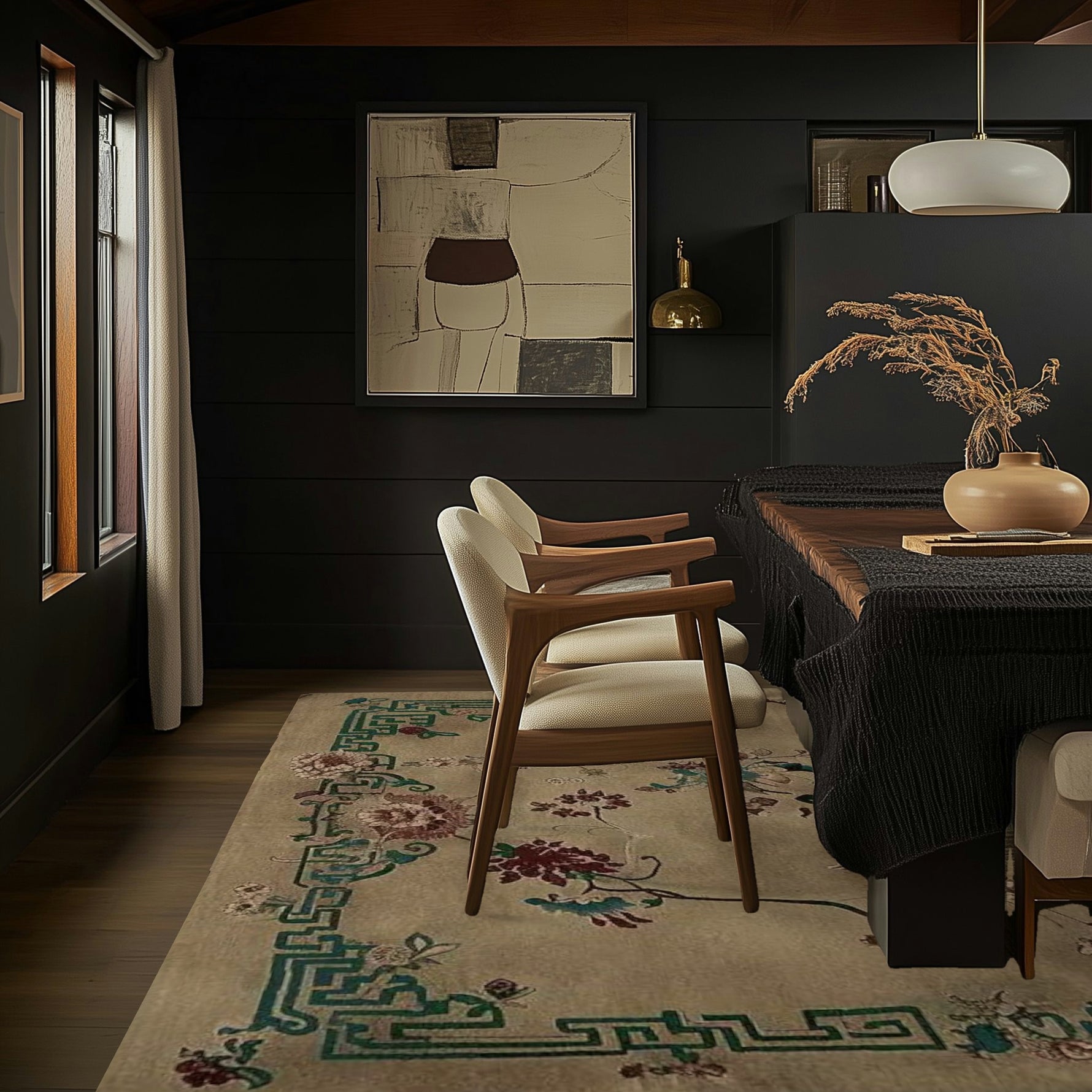 Celestial Floral Dream Hand Knotted Rug