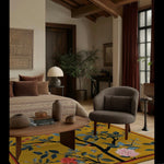 Chirping Cherry Tree Hand Tufted Rug