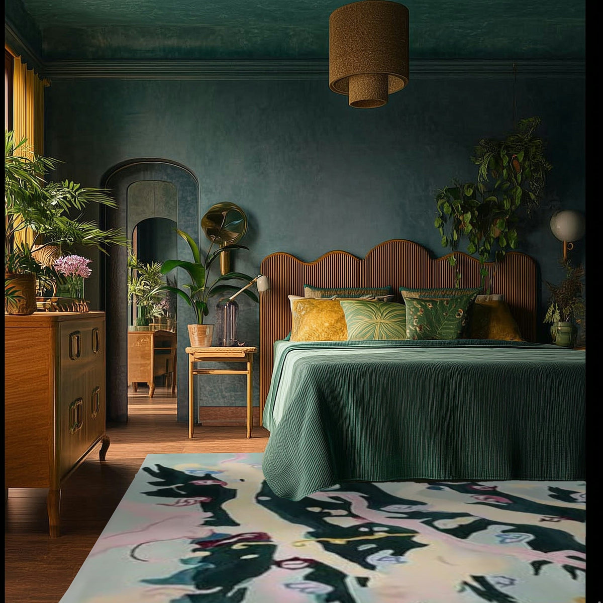 Christmas Tree Magic Hand Tufted Rug