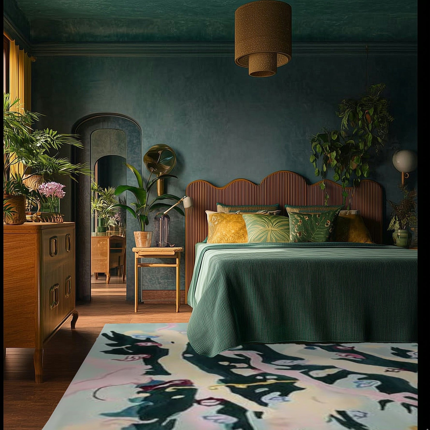 Christmas Tree Magic Hand Tufted Rug