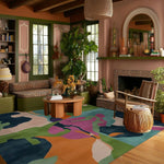 Chromatic Terrain Flow Hand Tufted Rug