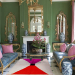 Classic Bow Moroccan Berber Handwoven Wool Area Rug - Pink