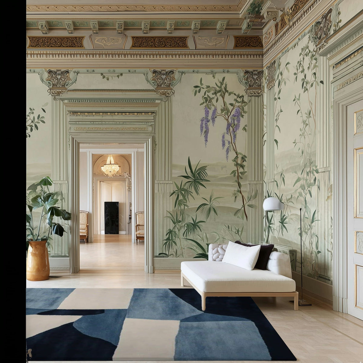 Color Cut Tension Hand Tufted Rug