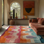 Colorful Moves Hand Tufted Rug