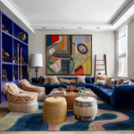 Contoured Tranquility Hand Tufted Wool Rug