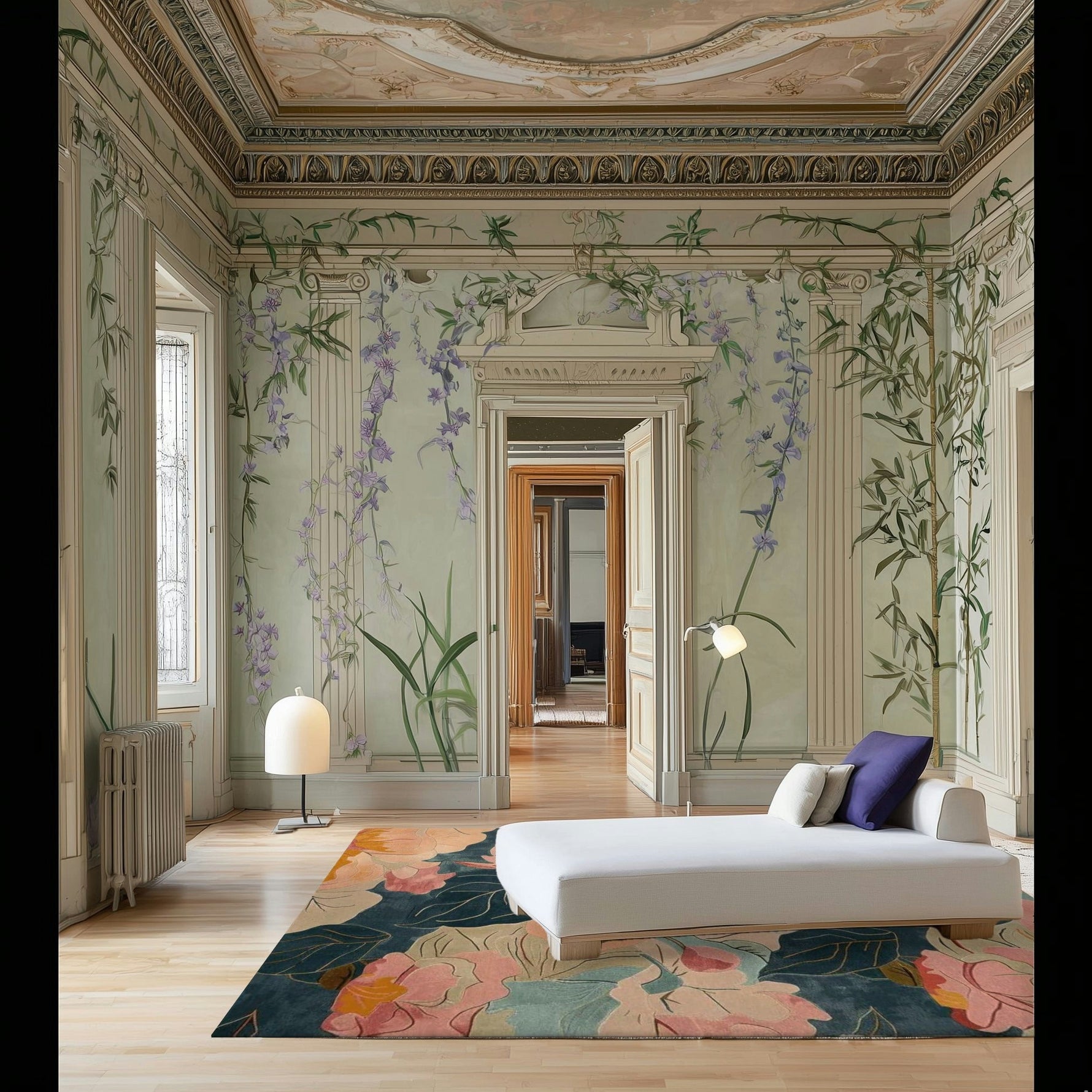 Dance of Petals Hand Tufted Rug