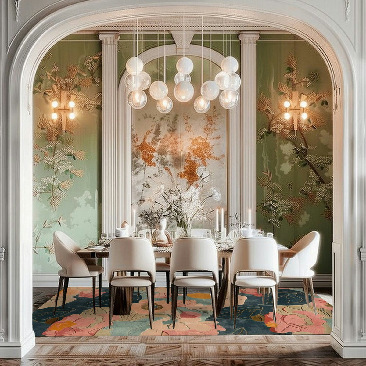 Dance of Petals Hand Tufted Rug