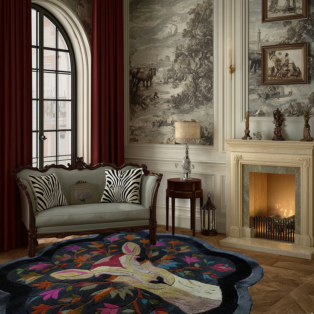 Deer Paradise Hand Tufted Rug