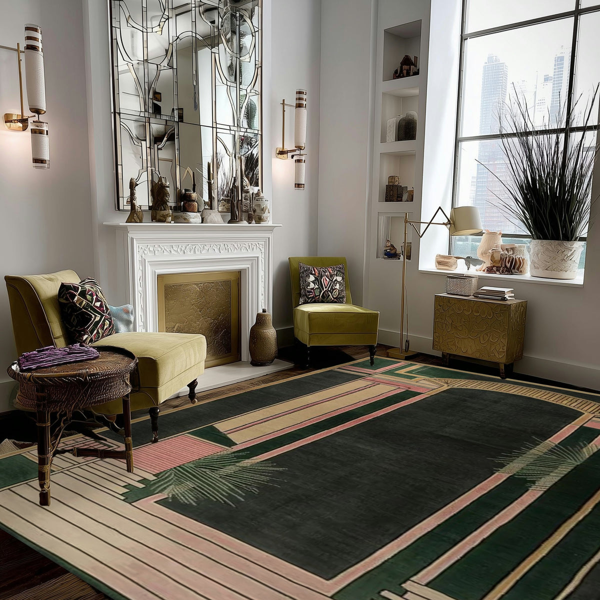 Dragon Gate Realm Hand Tufted Wool Rug