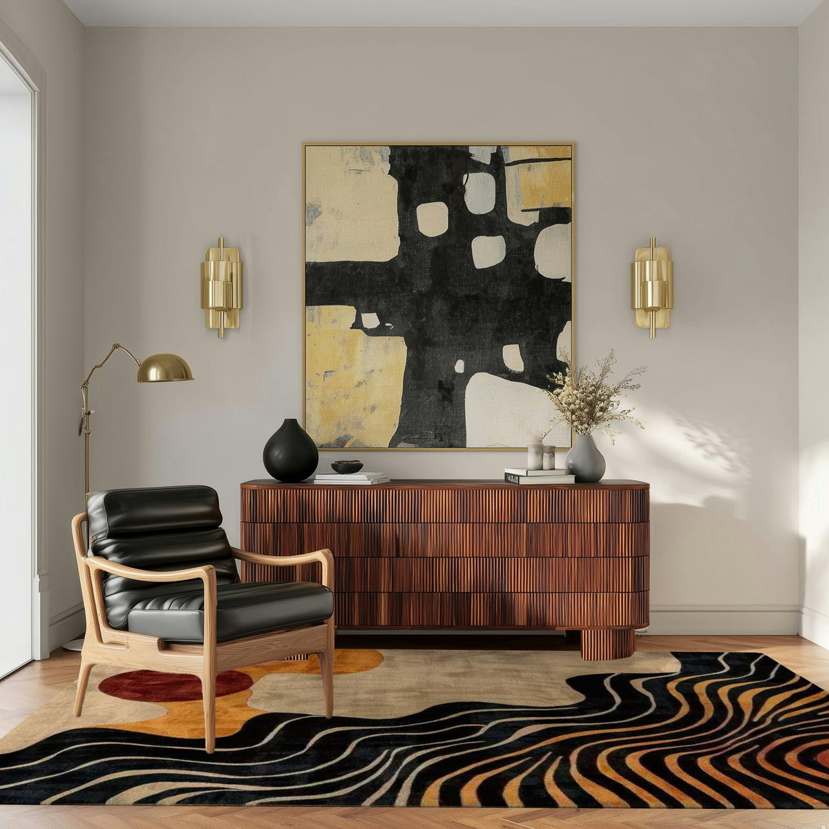 Dynamic Drift Hand Tufted Viscose Rug
