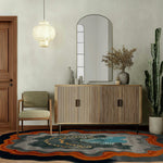 Earth Rift Flow Hand Tufted Rug