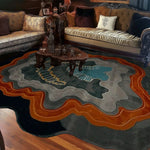 Earth Rift Flow Hand Tufted Rug