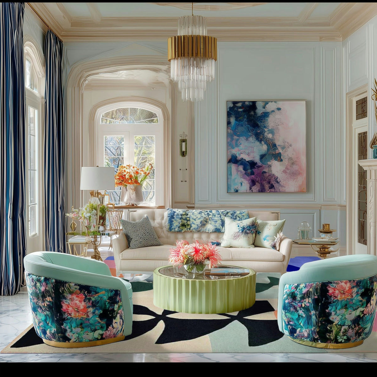 Eclectic Symphony Hand Tufted Rug