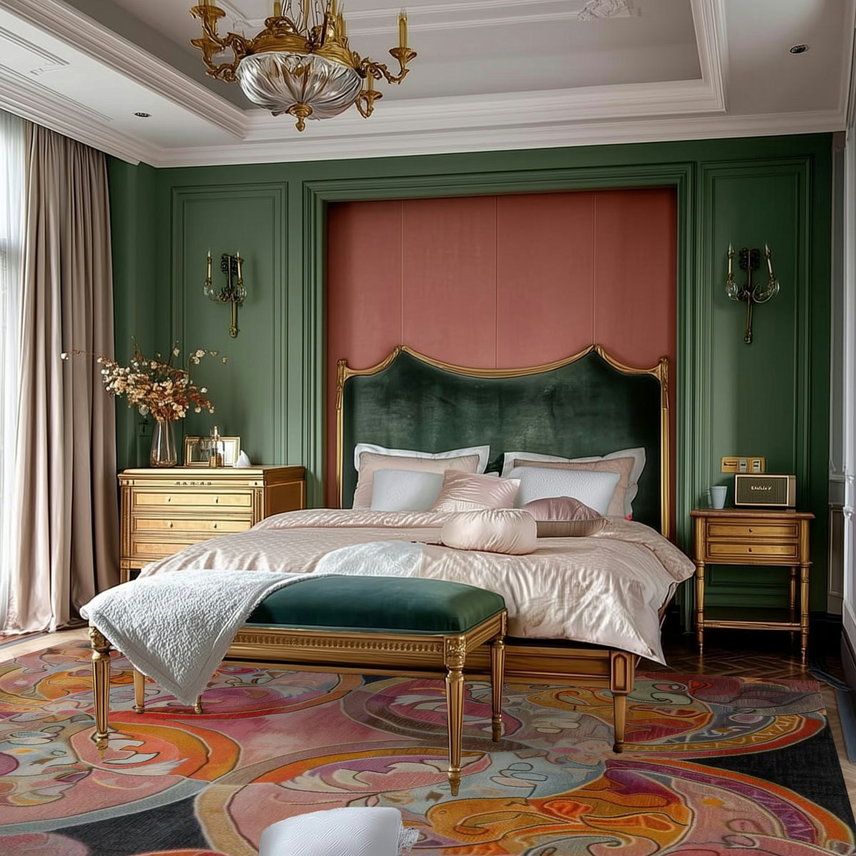 Elysian Whirls Hand Tufted Wool Rug