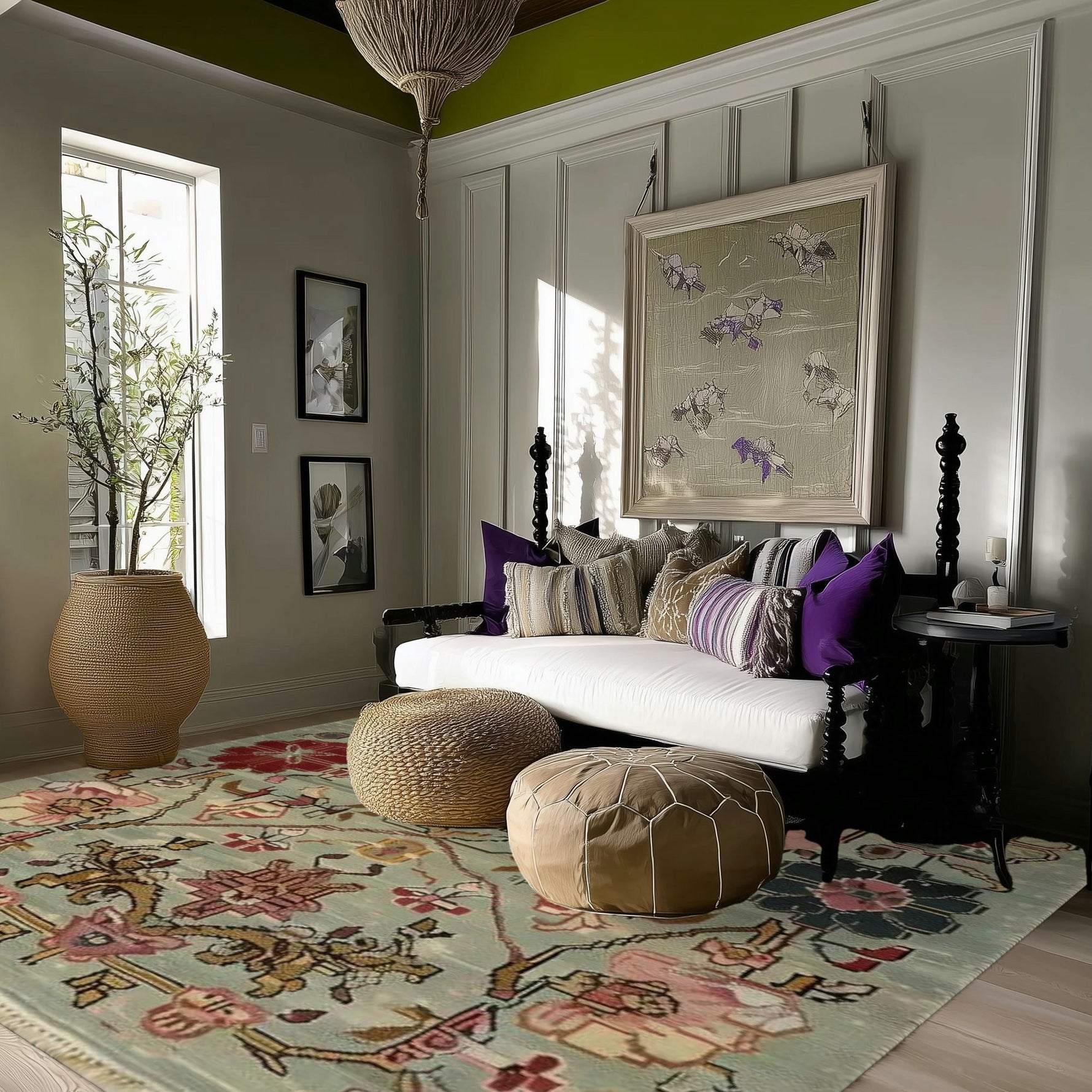 Eternal Bloom Knotted Wool Rug