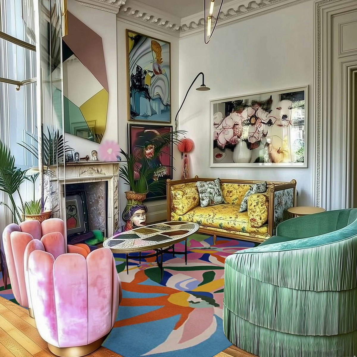 Ethereal Garden Song Hand Tufted Rug