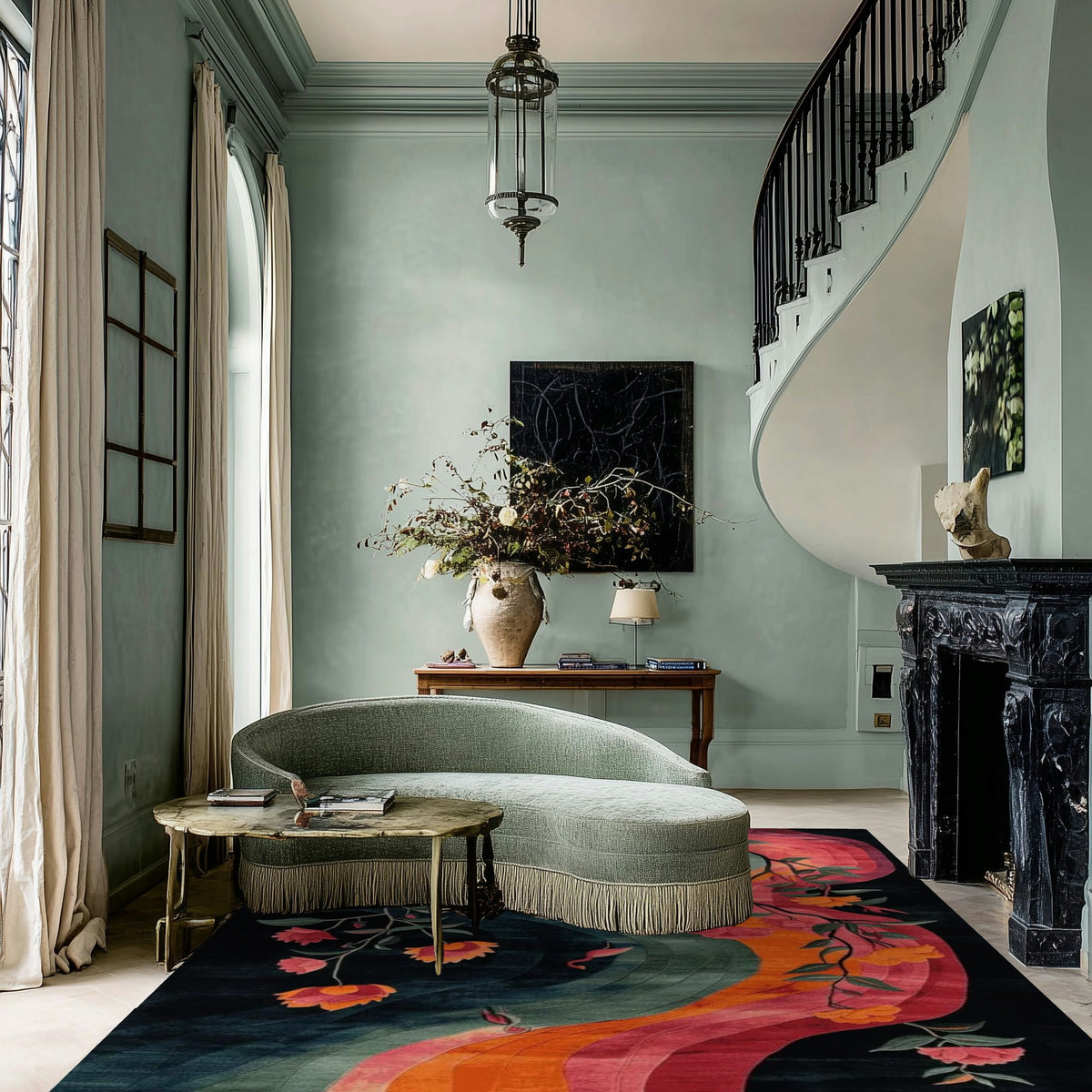 Ethereal River Dream Hand Tufted Rug