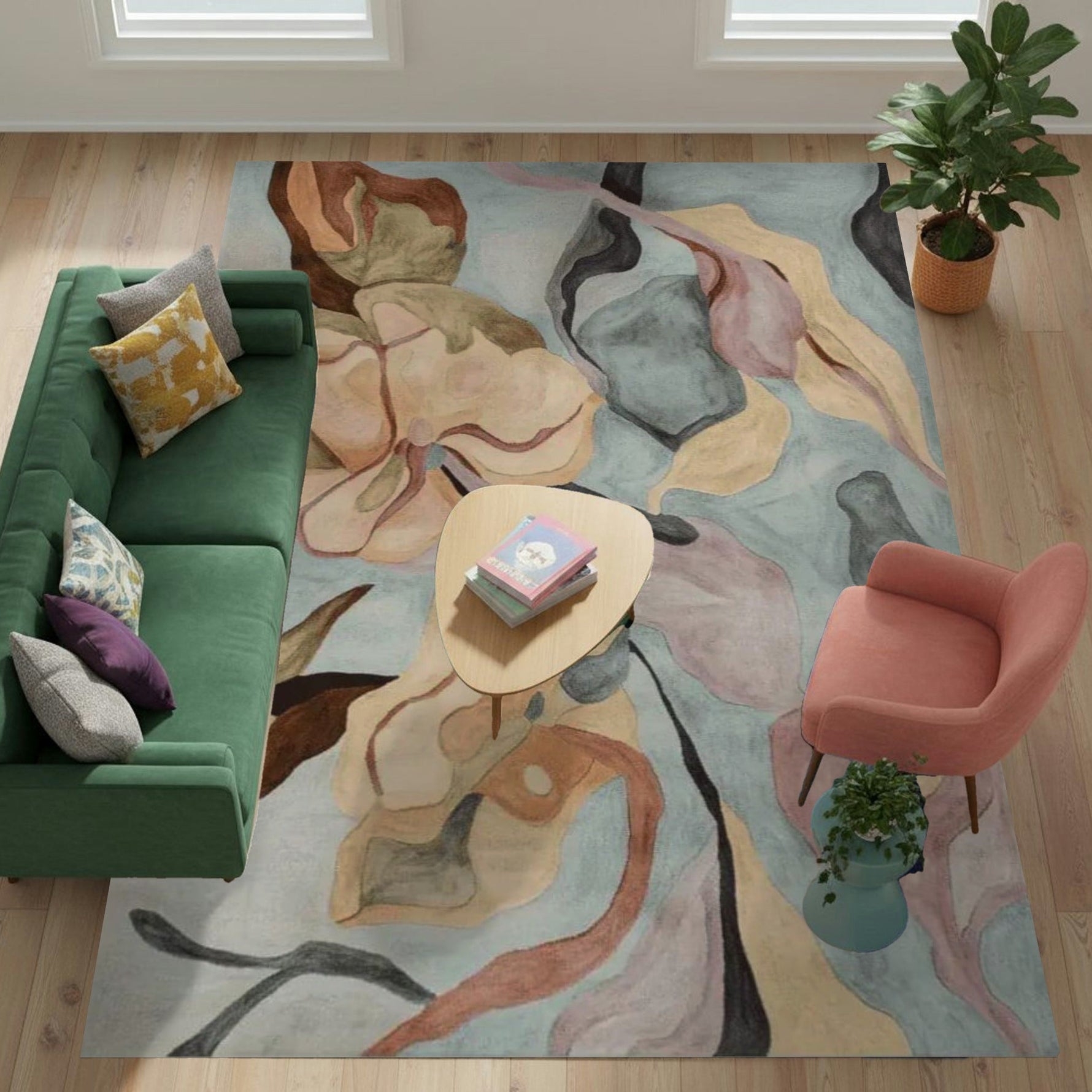 Floating Dreams Hand Tufted Rug
