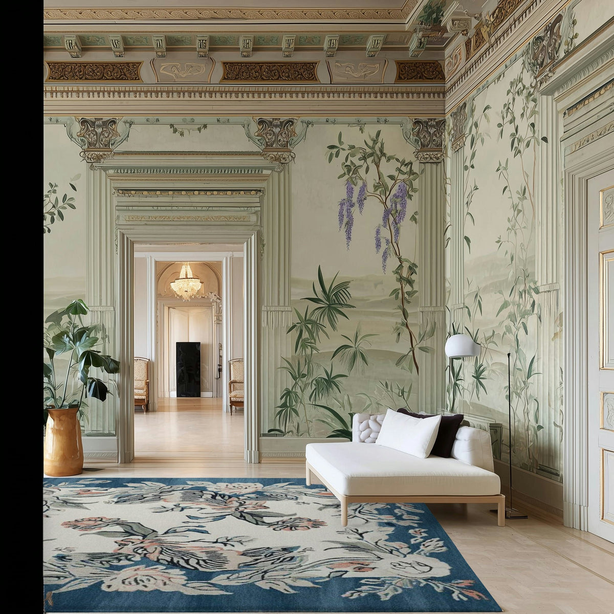 Floral Reverie Hand Knotted Rug