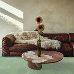 For the Love of Rabbits Hand Tufted Wool Rug - Green