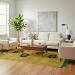 Four Evil Eyes Viscose Hand Tufted Wool Rug