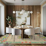 Four Monkeys in the Garden Hand Tufted Wool Rug - Sand