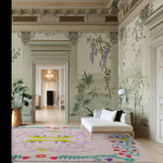 Four Evil Eyes Viscose Hand Tufted Wool Rug