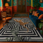 Jade Tiger Threshold Hand Tufted Wool Rug