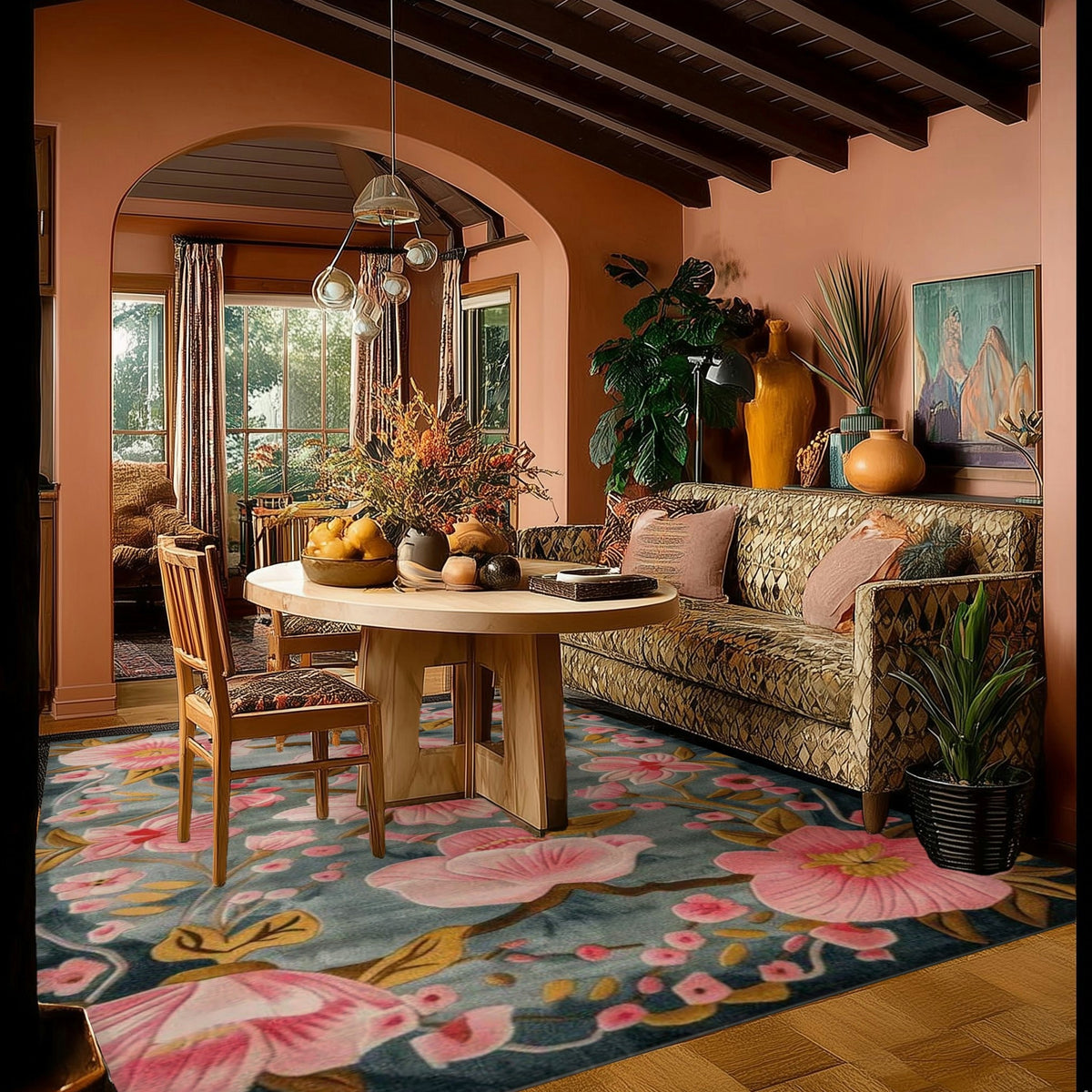 Magnolia Blossom Hand Tufted Rug